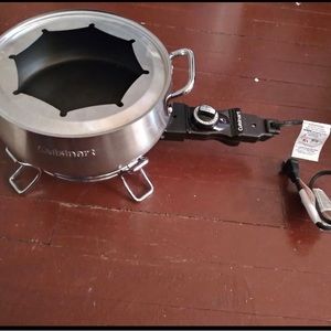 Cuisinart Electric Fondue Pot Stainless Steel Nonstick